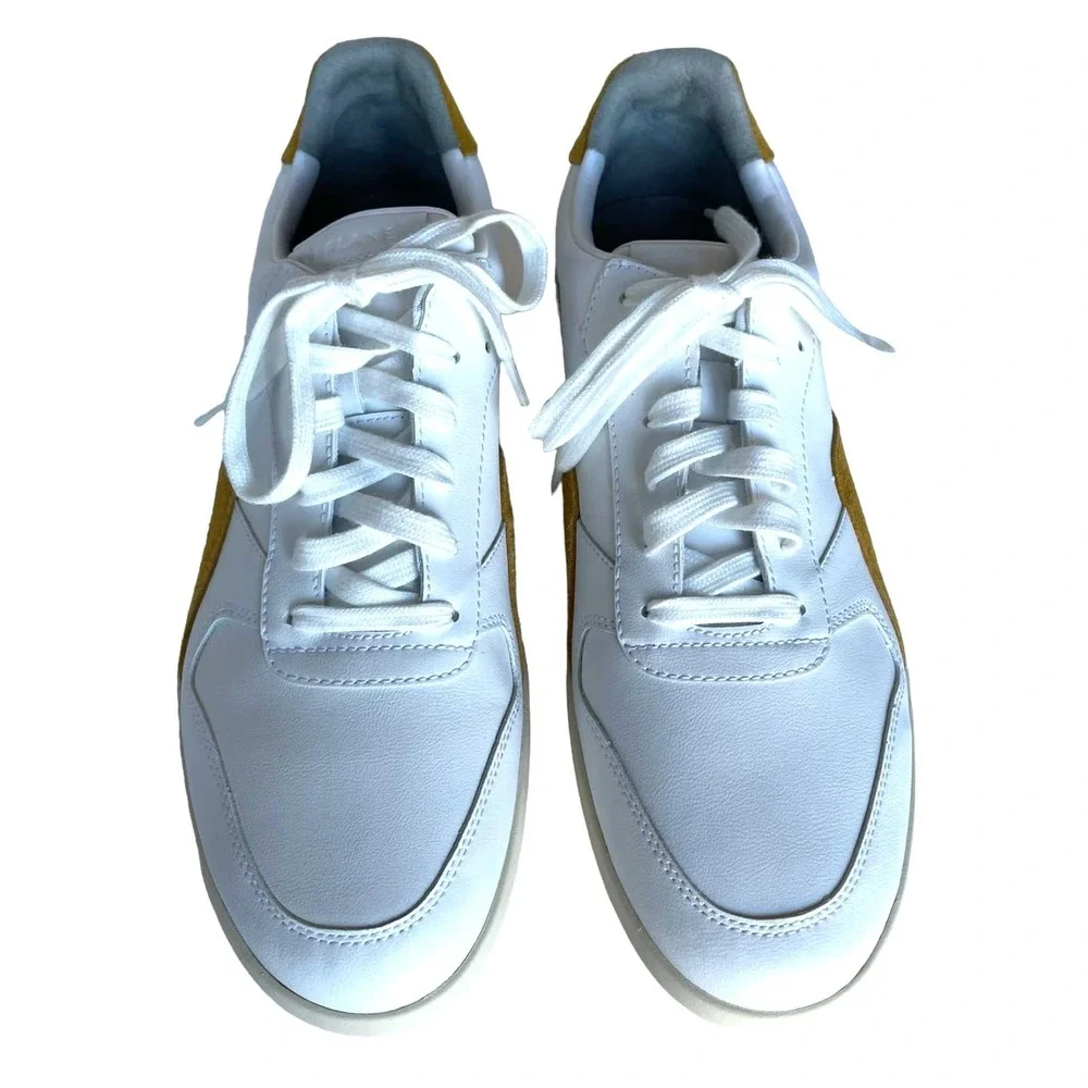 Everlane White Leather Suede‎ Accent Sneakers Mens US 9 Womens US 11 Casual